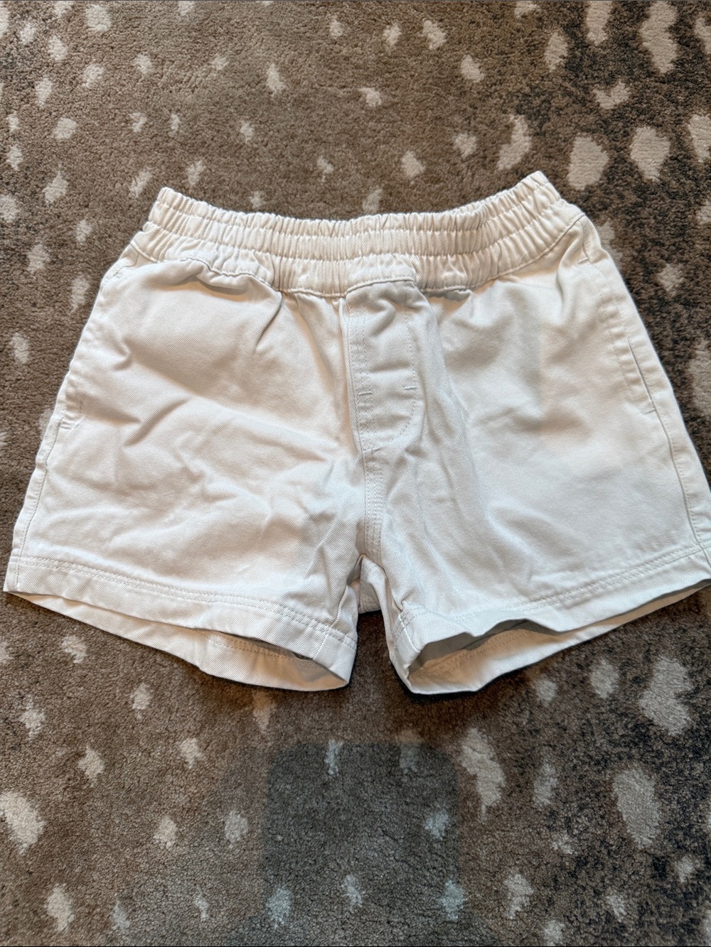 The Beaufort Bonnet Company Cream Elastic-Waist Cotton Shorts